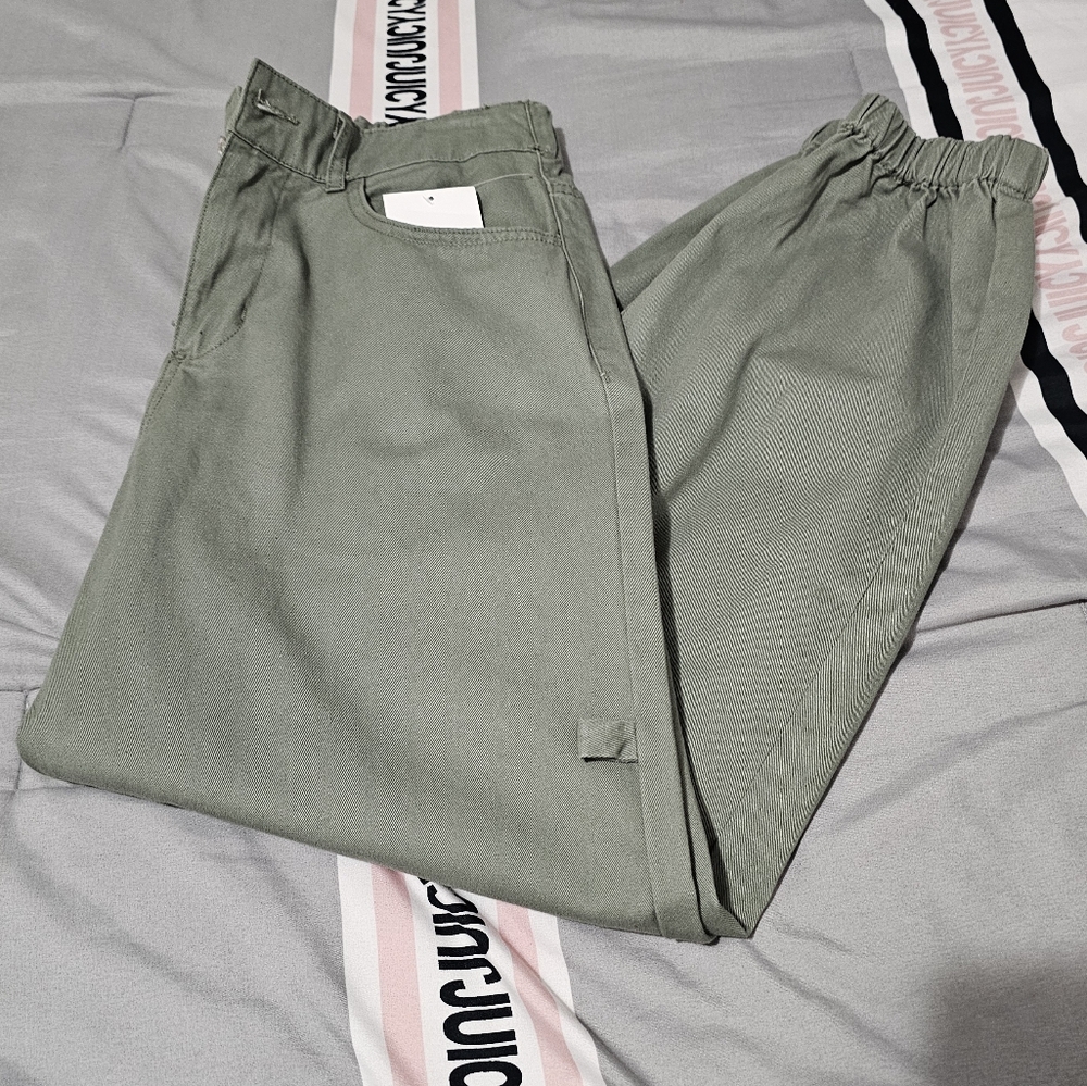 Pant Jogger Ankle Forever 21 Olive Green 💚 Medium NWT